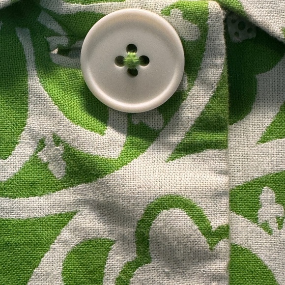 LILLY PULITZER | EUC Stowaway Green Kiera
Coat Jacquard SZ 2 Mid Century Modern - Picture 6 of 14